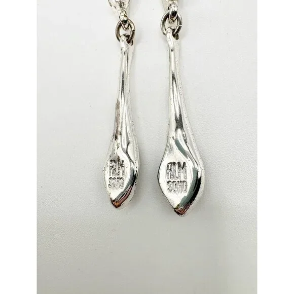 Robert Lee Morris RLM SoHo Silver Tone Drop Earrings Blue Stone - Picture 5 of 5